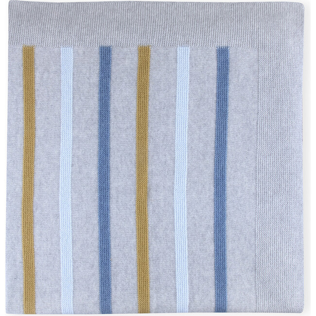 Knitted Blanket Newborn Lowri, Stripes