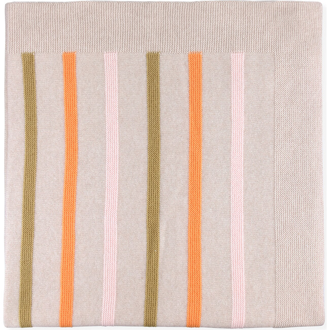 Knitted Blanket Newborn Lowri, Stripes