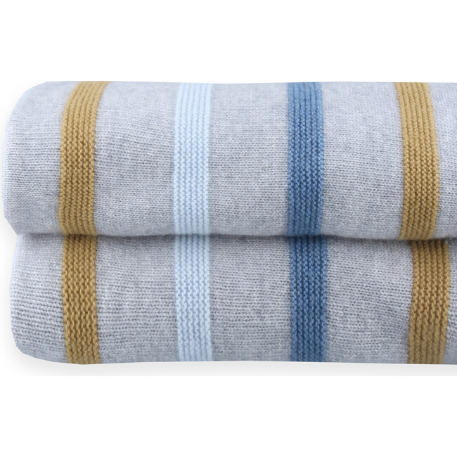 Knitted Blanket Newborn Lowri, Stripes