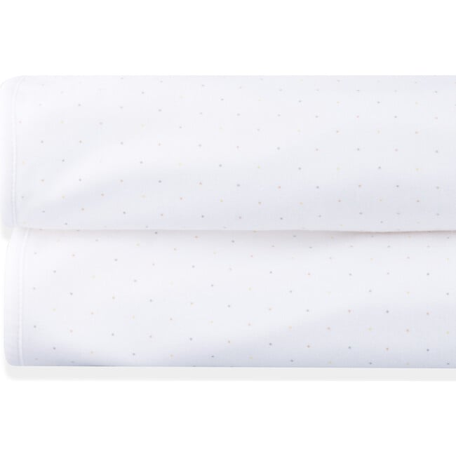 Blanket Newborn Organic Cotton Seurat, White