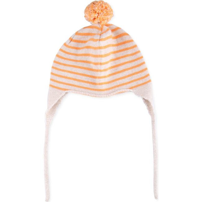 Beanie Knitted Baby Sand, Stripes - Hats - 1