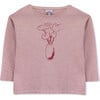 T-Shirt Long Sleeve Organic Cotton Garden Shed, Pink - T-Shirts - 1 - thumbnail