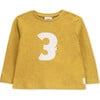 T-Shirt Long Sleeve Baby Organic Cotton High Flying Bird, Yellow - T-Shirts - 1 - thumbnail