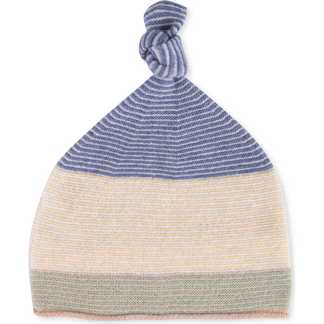 Beanie Newborn Knitted Stripes, Multi - Hats - 1