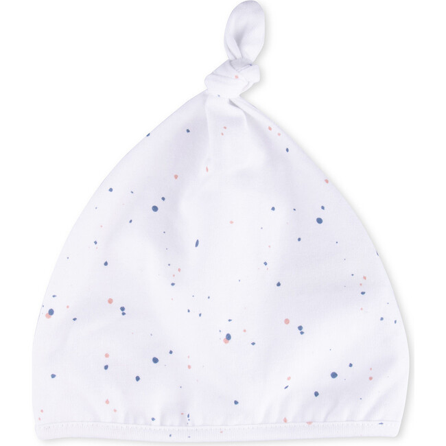 Beanie Newborn Organic Cotton Jackson, White - Hats - 1