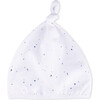 Beanie Newborn Organic Cotton Jackson, White - Hats - 1 - thumbnail