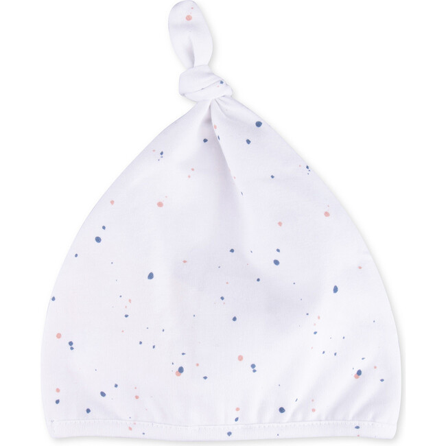 Beanie Newborn Organic Cotton Jackson, White - Hats - 3