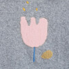 Sweater Baby Flower, Grey - Sweaters - 2
