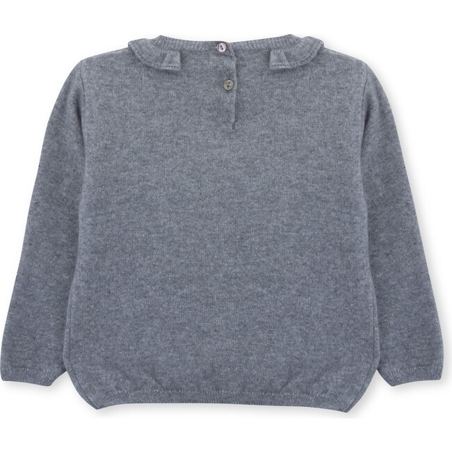 Sweater Baby Flower, Grey - Sweaters - 3