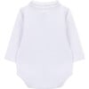 Long Sleeve Body Newborn Two Straight Lines, White - Rompers - 3