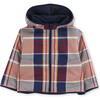 Baby Coat Flannel Zipper, Plaid - Wool Coats - 1 - thumbnail