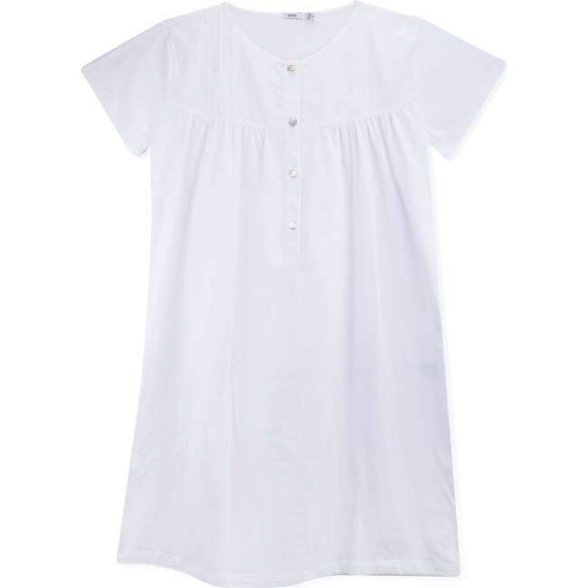 Breastfeeding Shirt Organic Cotton Lizzie, White - Shirts - 1