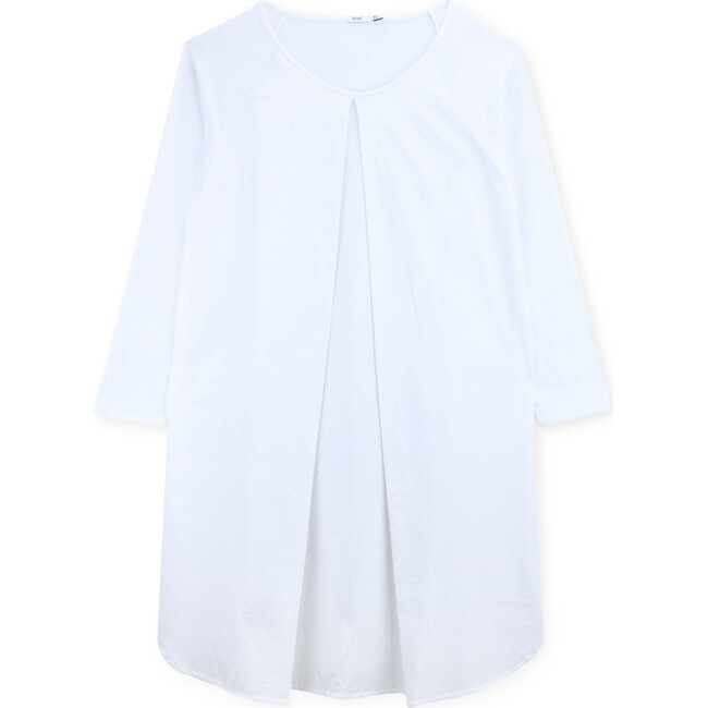 Breastfeeding Shirt Organic Cotton Helen, White - Shirts - 1