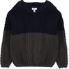 Sweater Herbet, Brown With Black, Brown - Sweaters - 1 - thumbnail