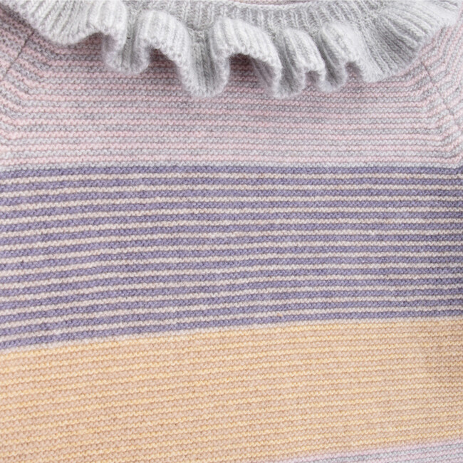 Sweater Tricot Newborn Aubergine, Stripes