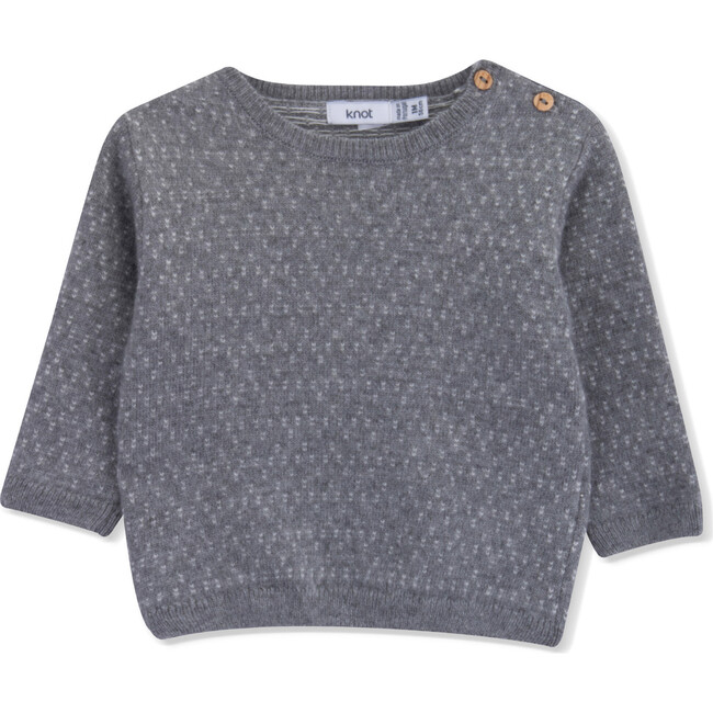 Sweater Tricot Newborn Jacquard, Grey