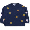 Sweater Polka Dots, Navy - Sweaters - 1 - thumbnail