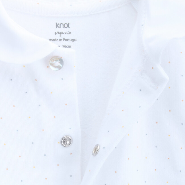 Babygrow Newborn Organic Cotton Seurat, White - Rompers - 2