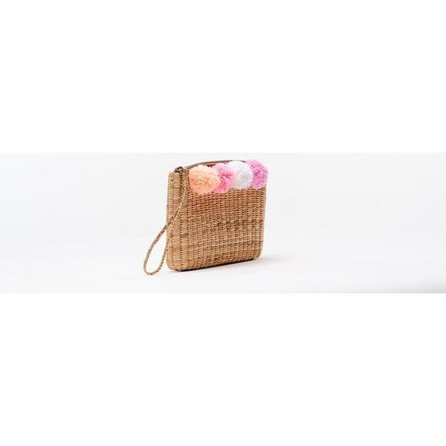 Handwoven Eva Wristlet Pom Pom