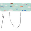 Sound Crowns Plane Print Headband Headphones, Mint - Headphones - 1 - thumbnail