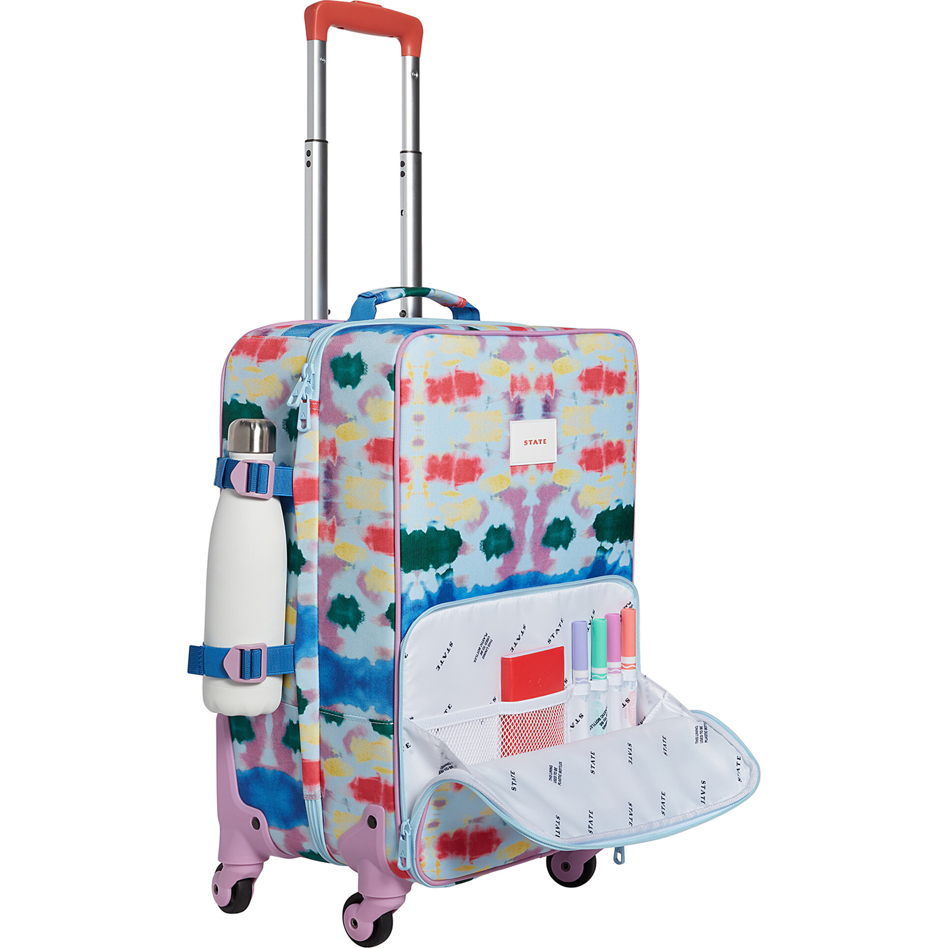 States Bag Logan Suitcase in Tie Dye for best luggage for kids