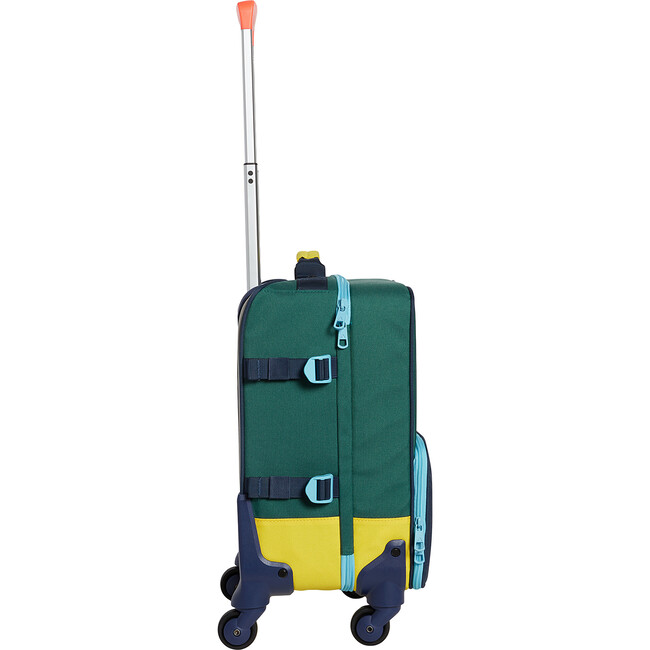 Mini Logan Suitcase, Green and Navy - Bags - 5