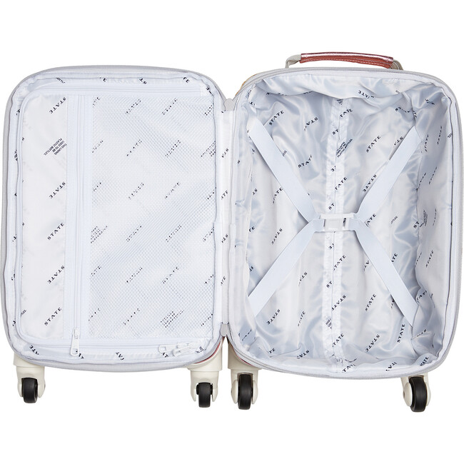 Mini Logan Suitcase, Pink and Silver - Bags - 3