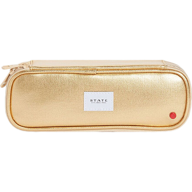 Court Pencil Case, Gold - School Supplies - 1