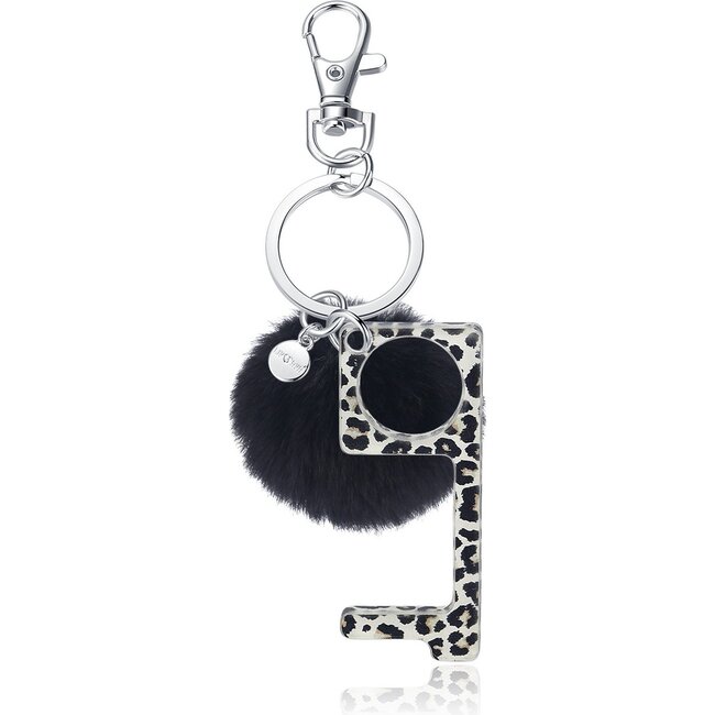 No Touch Key Chain, Black - Mixed Accessories Set - 1