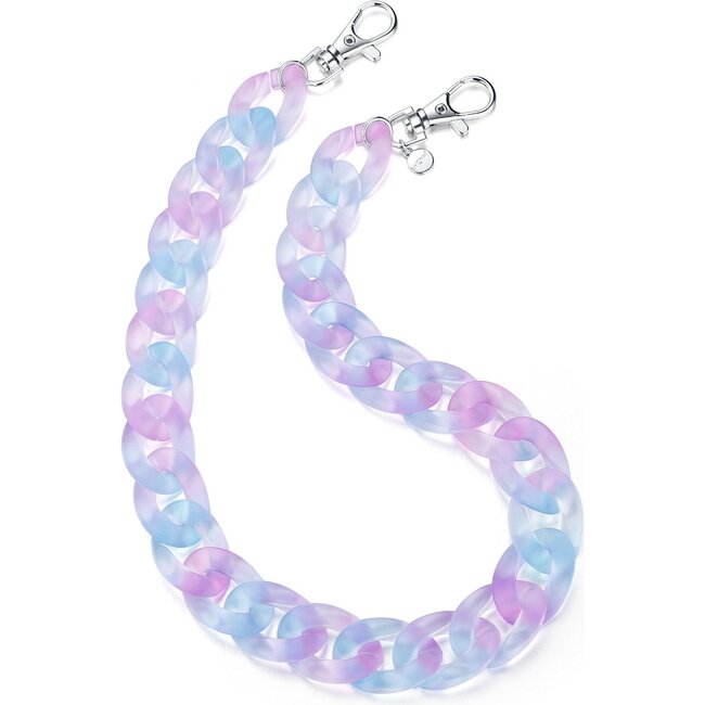 20" Chain Necklace & Mask Chain, Purple