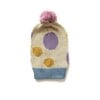 Polka Dot Winter Hat, Blue - Hats - 1 - thumbnail