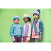 Polka Dot Winter Hat, Blue - Hats - 2