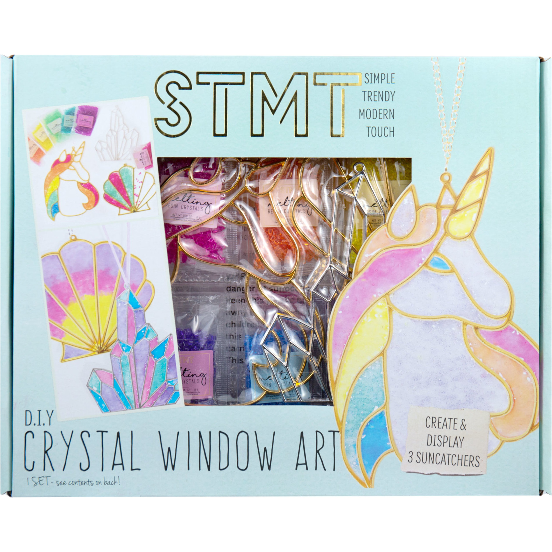 DIY Crystal Paint Arts and Crafts Set, Crystal Painting Kit,Window  Suncatcher Art for Kid - DIY Window Paint Art,Diamond Painting Keychains