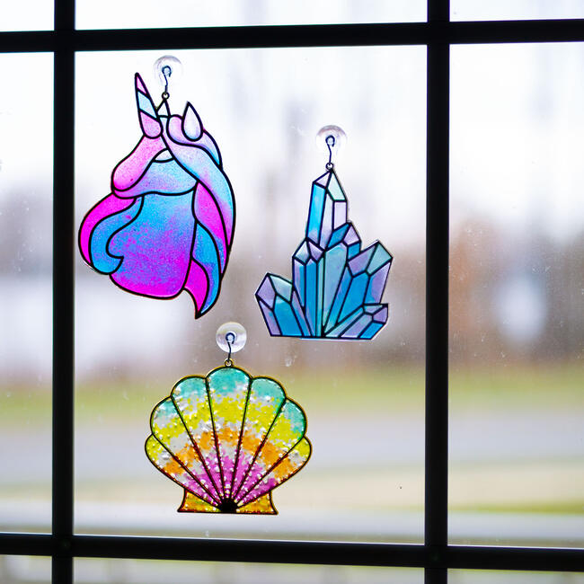 DIY Crystal Window Art - Arts & Crafts - 6