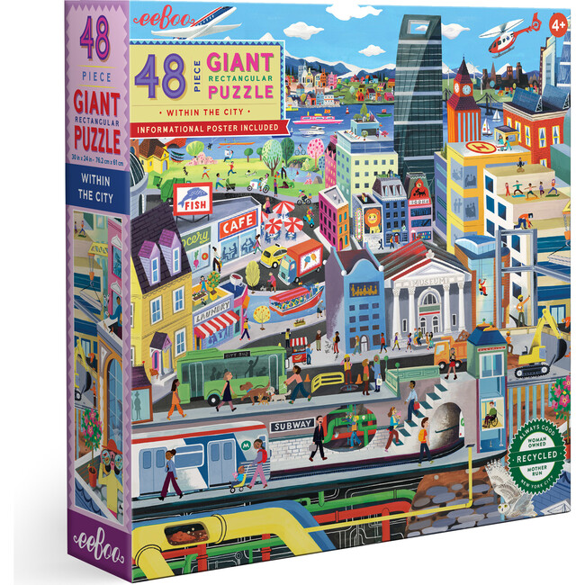 Within the City 48 Piece Giant Puzzle - Puzzles - 1