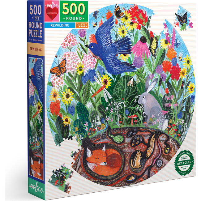 Rewilding 500 Piece Round Puzzle - Puzzles - 1