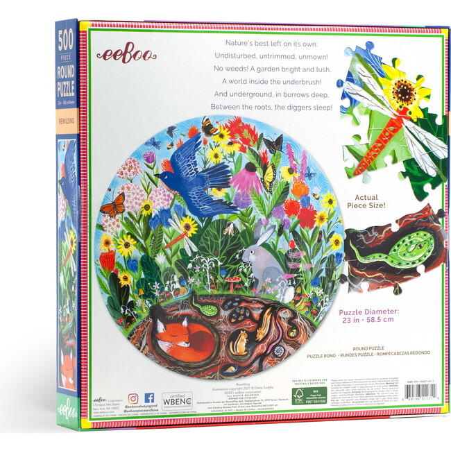 Rewilding 500 Piece Round Puzzle - Puzzles - 2