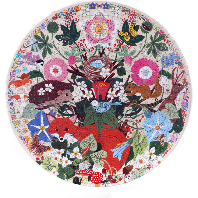 Woodland Creatures 500 Piece Round Puzzle - Wooden Puzzles - 3
