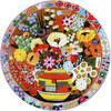 Purple BiRound and Flowers 500 Piece Round Puzzle - Puzzles - 3