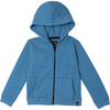 Zip-Up Hooded Jacket, Dusty Navy - Jackets - 1 - thumbnail