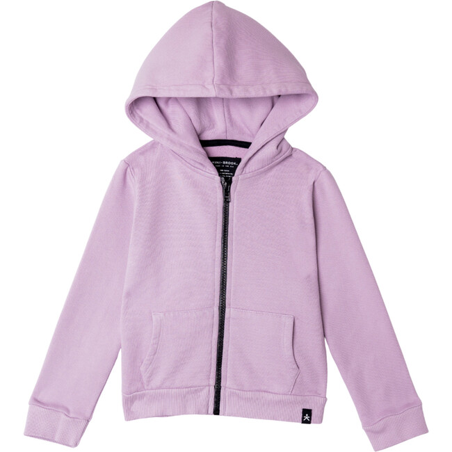 Zip-Up Hooded Jacket, Lilac