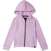 Zip-Up Hooded Jacket, Lilac - Jackets - 1 - thumbnail