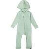 Lush Asymmetric Zip Hooded Romper, Ocean - Rompers - 1 - thumbnail