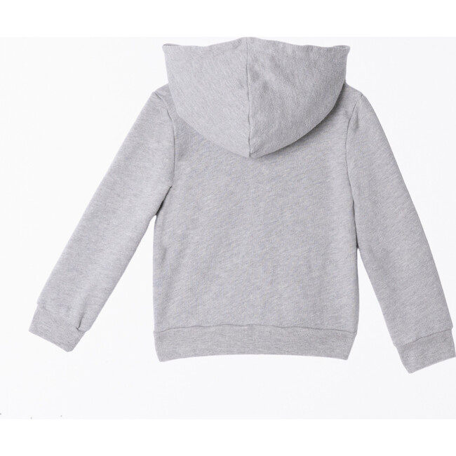 Zip-Up Hooded Jacket, Heather Grey - Jackets - 3
