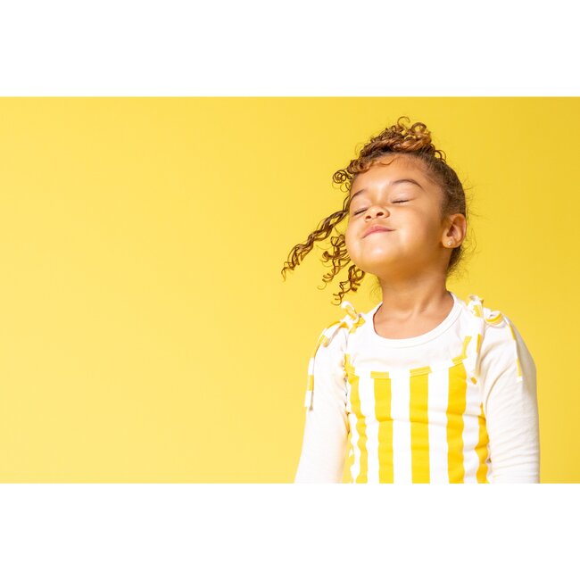 Skye Midi Dress, Marigold Candy Stripe - Dresses - 3