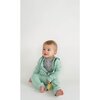 Lush Asymmetric Zip Hooded Romper, Ocean - Rompers - 2