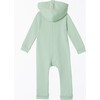 Lush Asymmetric Zip Hooded Romper, Ocean - Rompers - 3