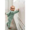 Lush Asymmetric Zip Hooded Romper, Ocean - Rompers - 4