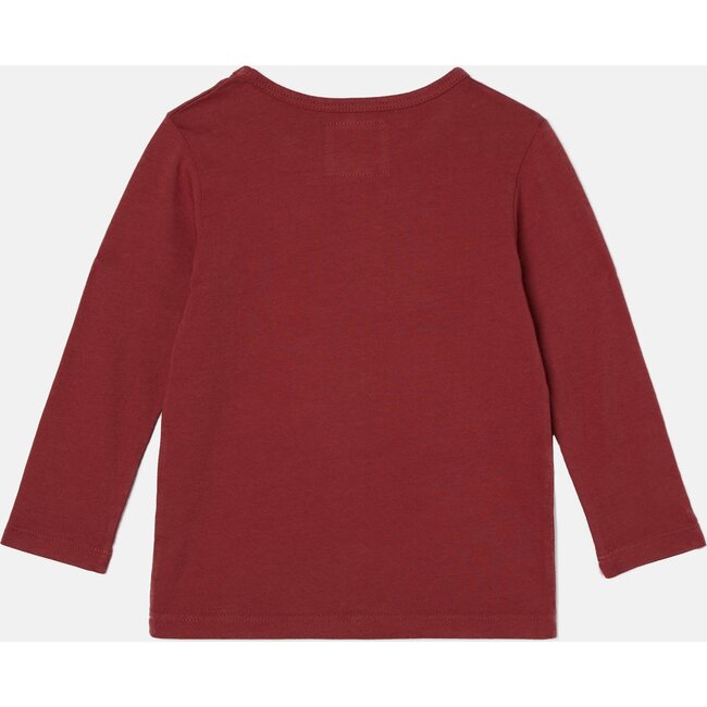 Long Sleeve Tee, Crimson - Shirts - 4