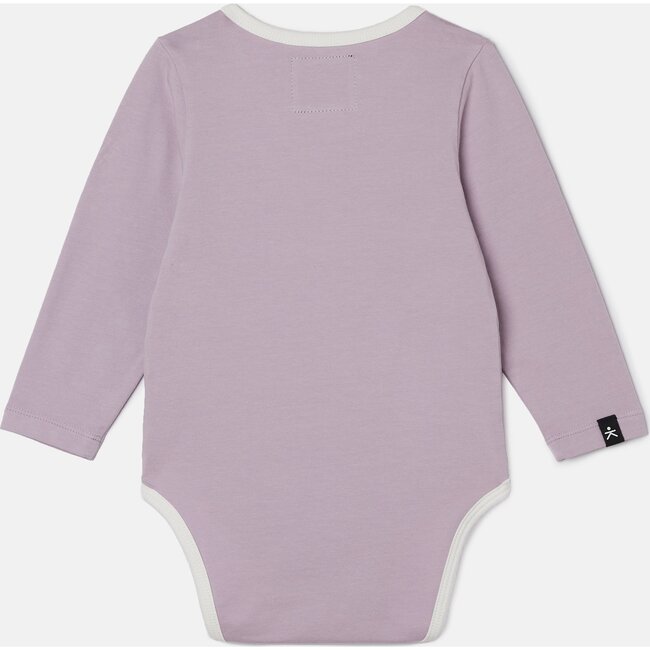 Long Sleeve Onesie, Lilac - Onesies - 3